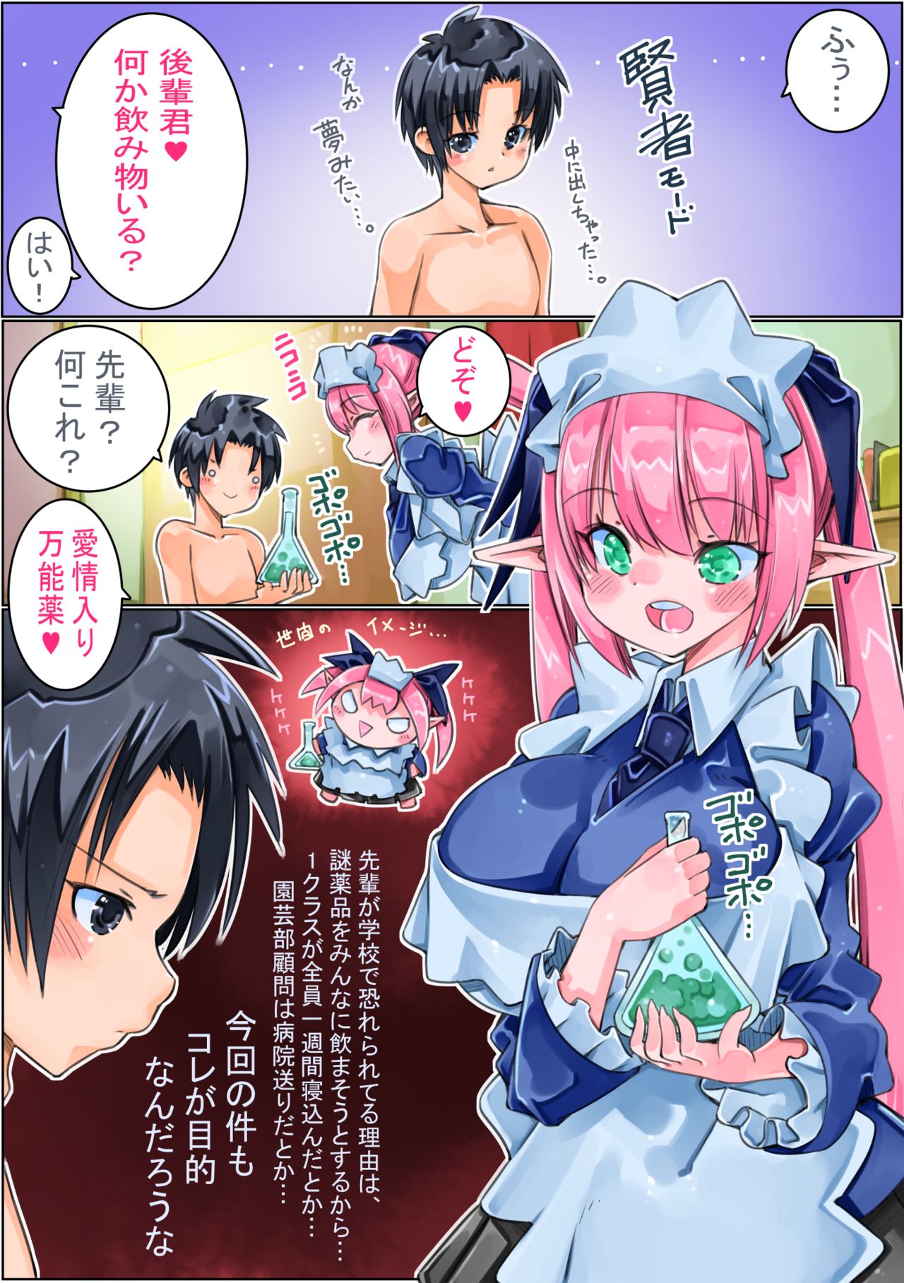 Engeibu Buchou Maid Elf Senpai ni Tekitou ni Henji Shitara Yome ni Kuru Koto ni Natta page 12 full
