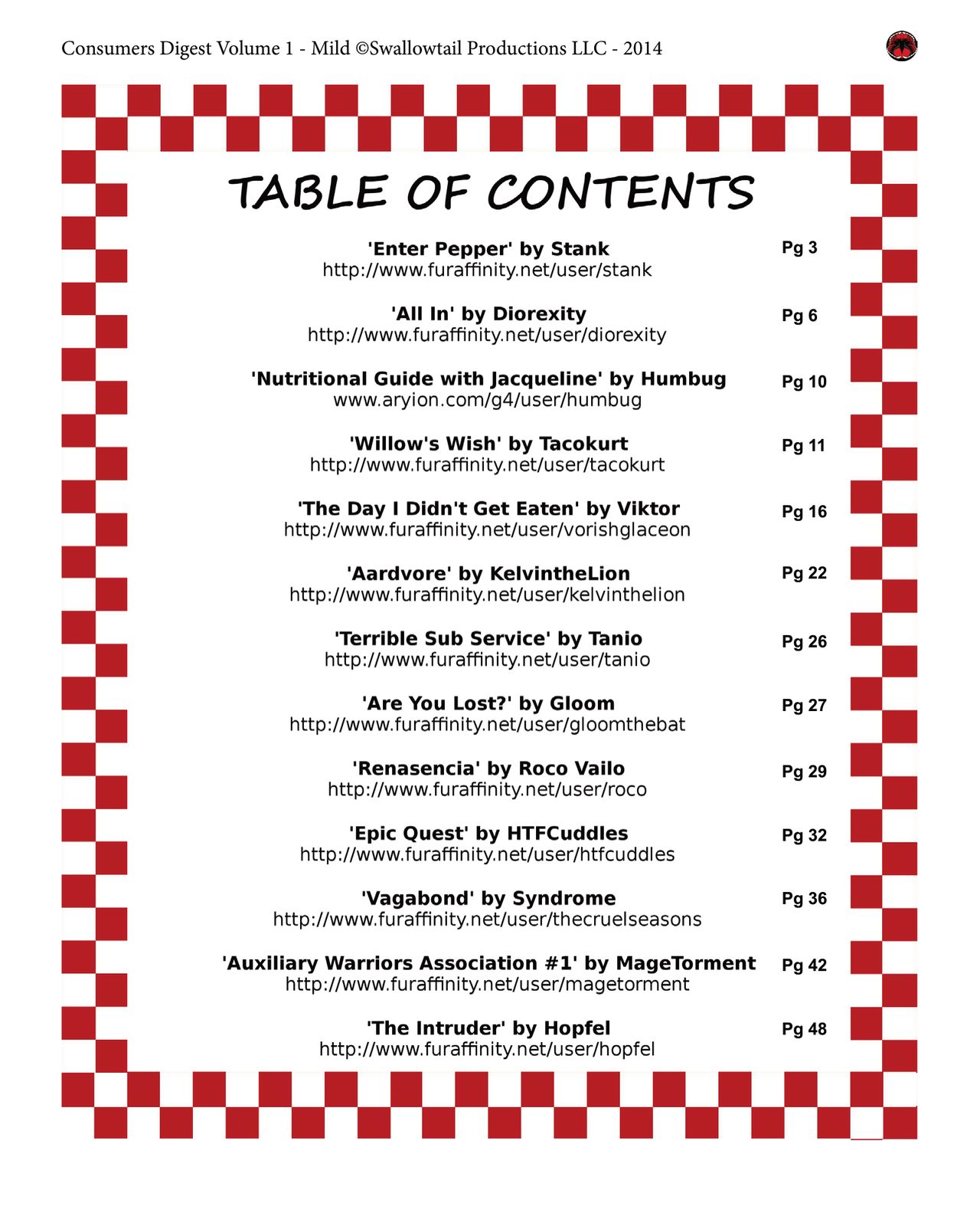 Consumers Digest Volume 1 page 3 full