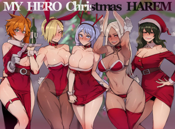 [ratatatat74] MY HERO Christmas HAREM (Boku no Hero Academia) [English] cover