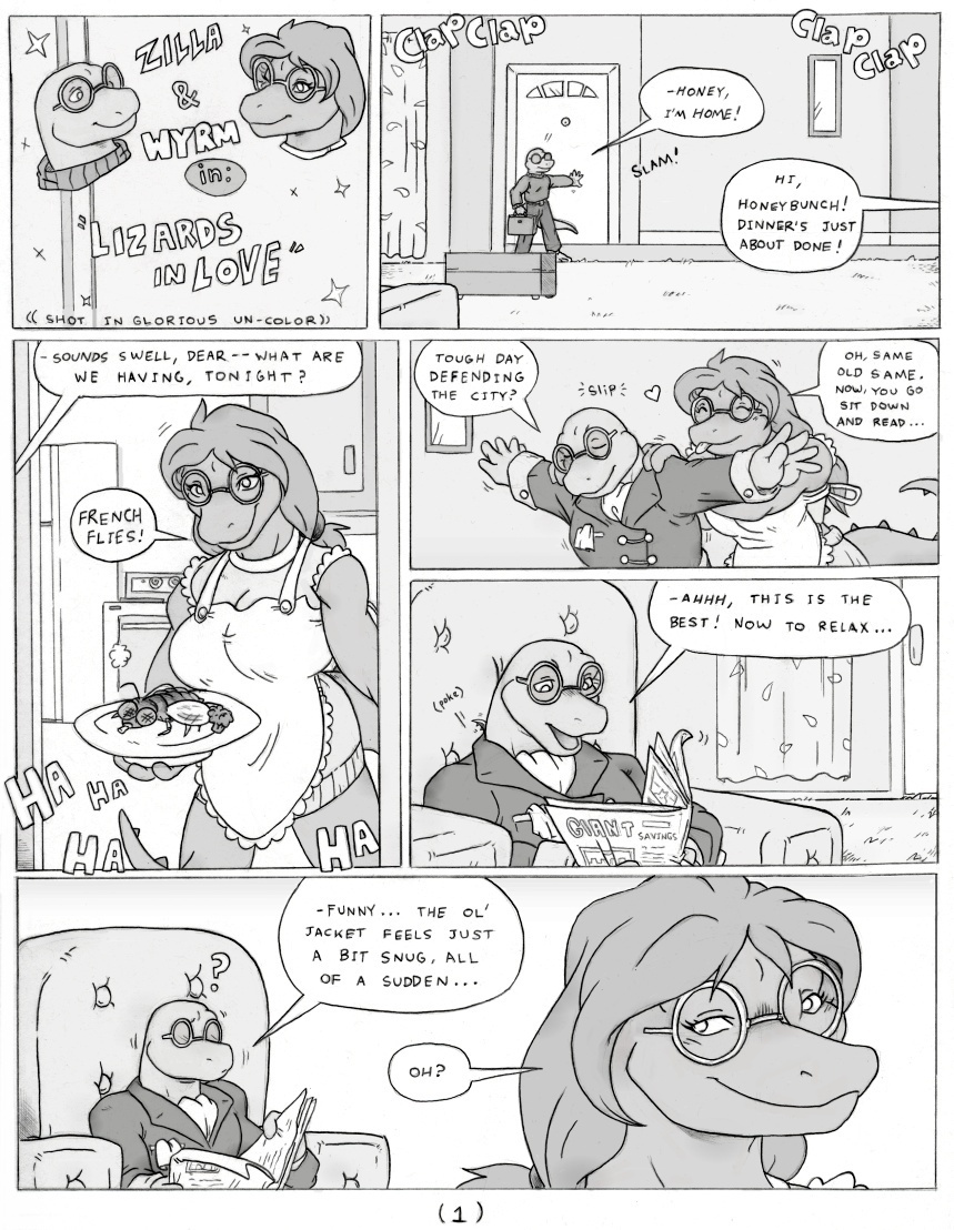 Lizards in Love page 1 full