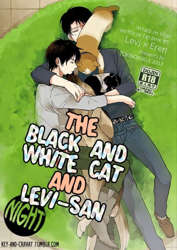 (C85) [Tokinokouji (Omatsu)] Hachiware to Levi-san [Yoru] | The Black and White Cat and Levi-san [Night] (Shingeki no Kyojin) [English] [Key and Cravat] cover