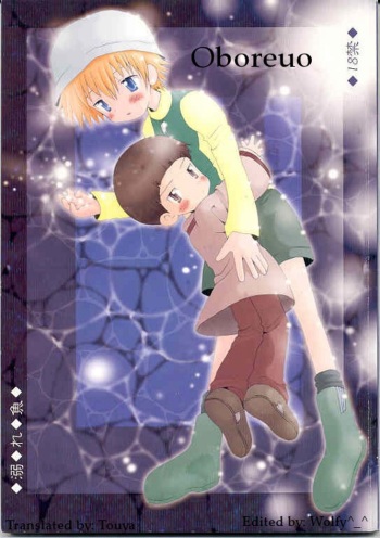 [KuruGuru DNA (Hoshiai Hilo)] Obore Sakana | Oboreuo (Digimon Adventure 02) [English] [Yaoi Haven Reborn] cover