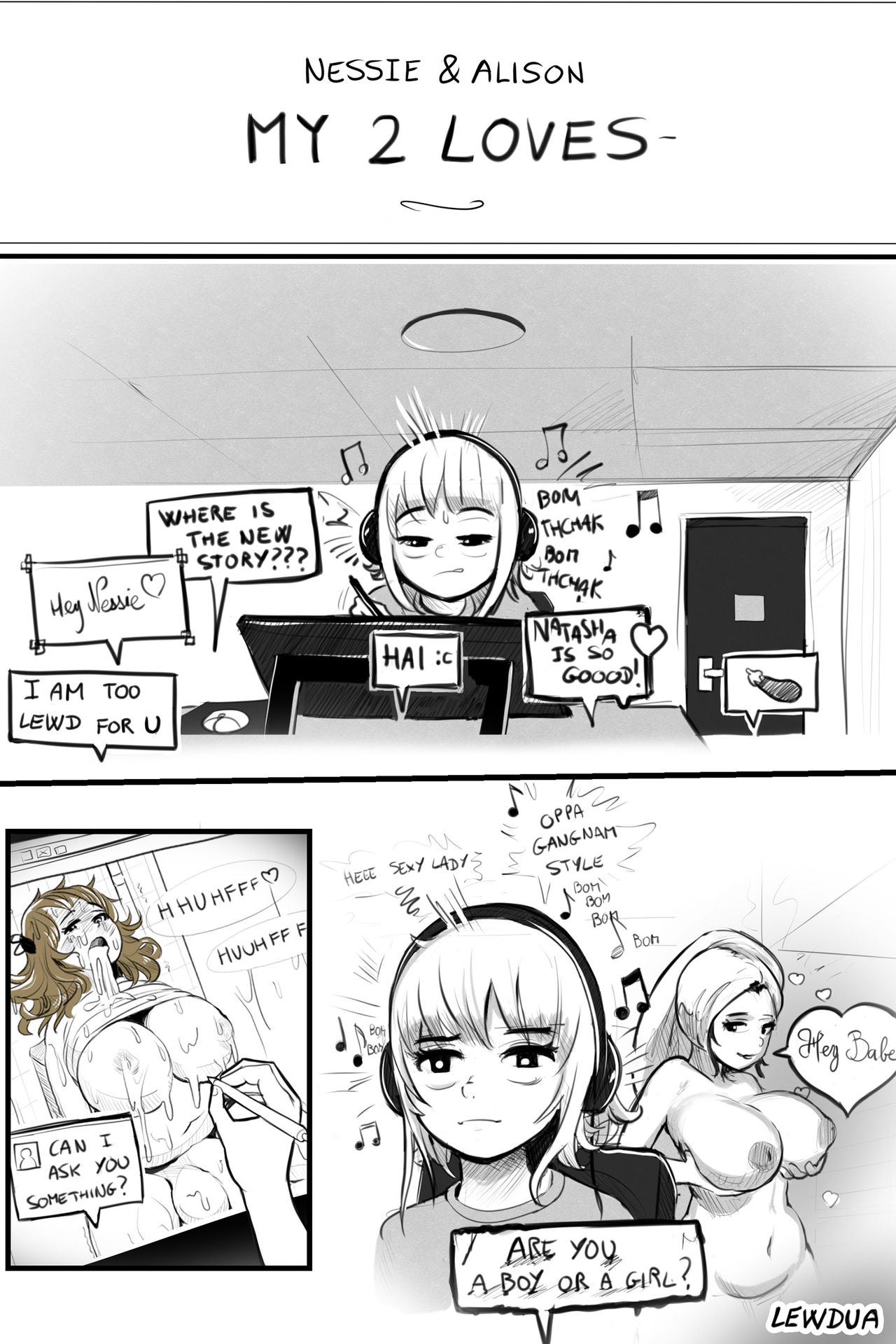 “My Two Loves” - Nessie and Alison page 1 full