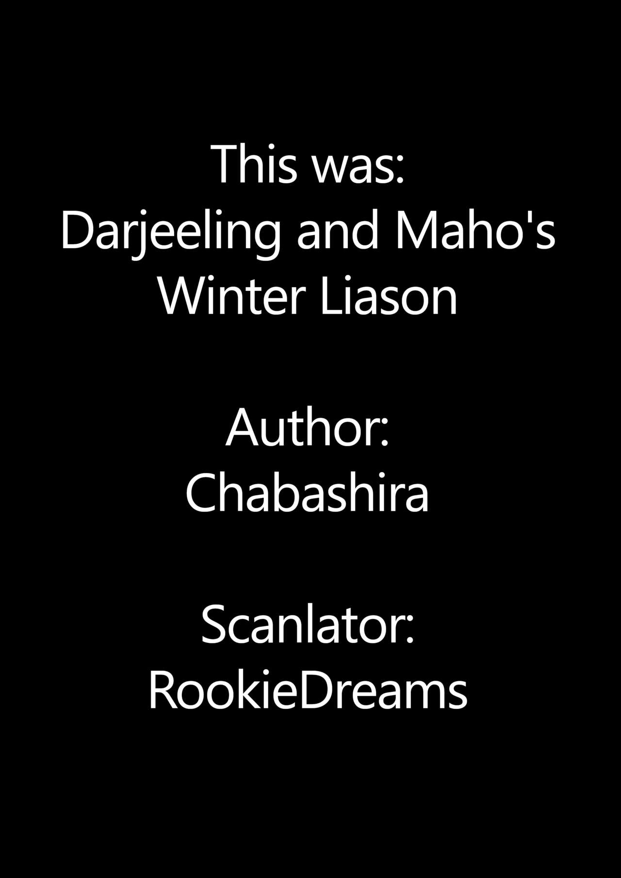 Darjeeling to Maho to no Fuyu Jouji | Darjeeling and Maho's Winter Liason page 7 full