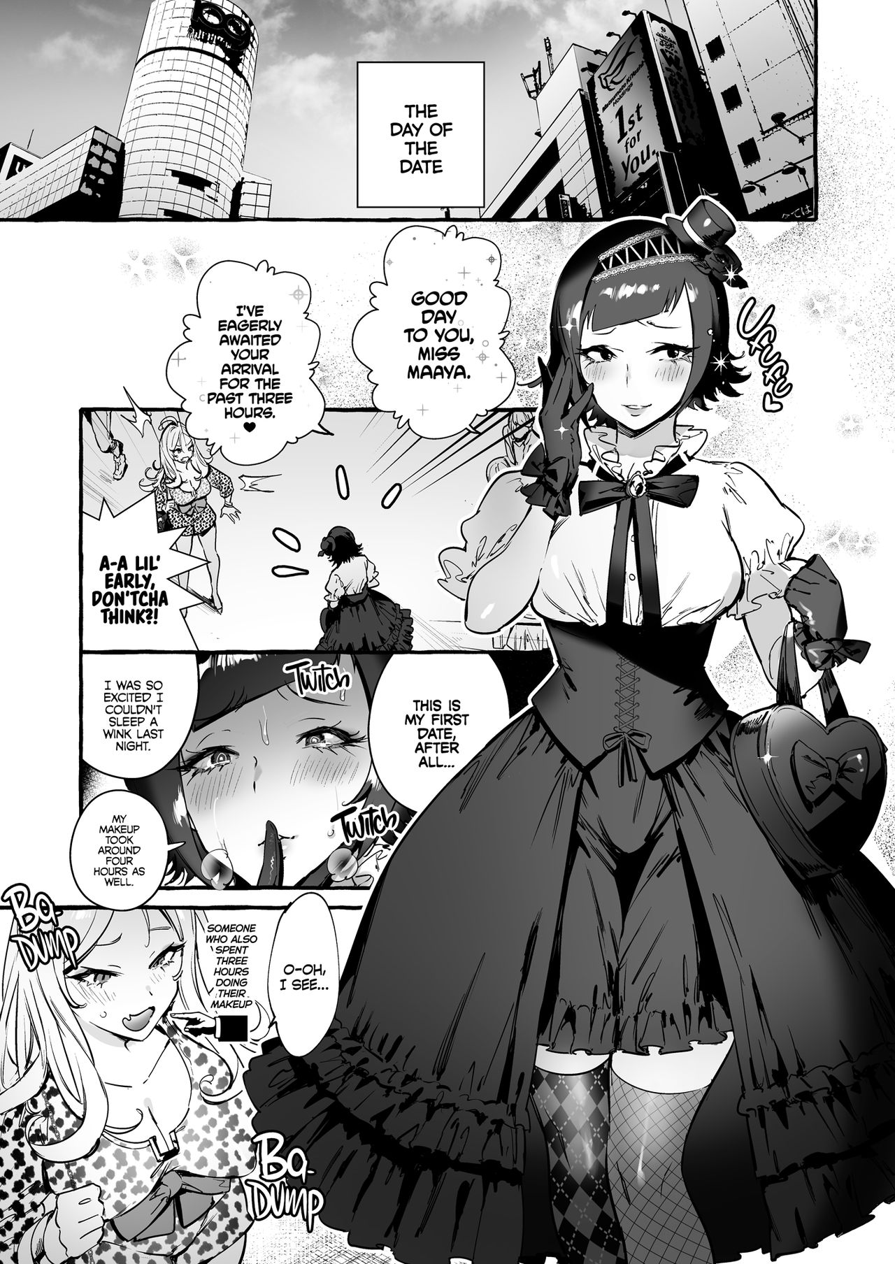 Futanari-san to Nonke-san♀Hatsu Date Hen | Straight Girl Meets Futa: The First Date page 11 full