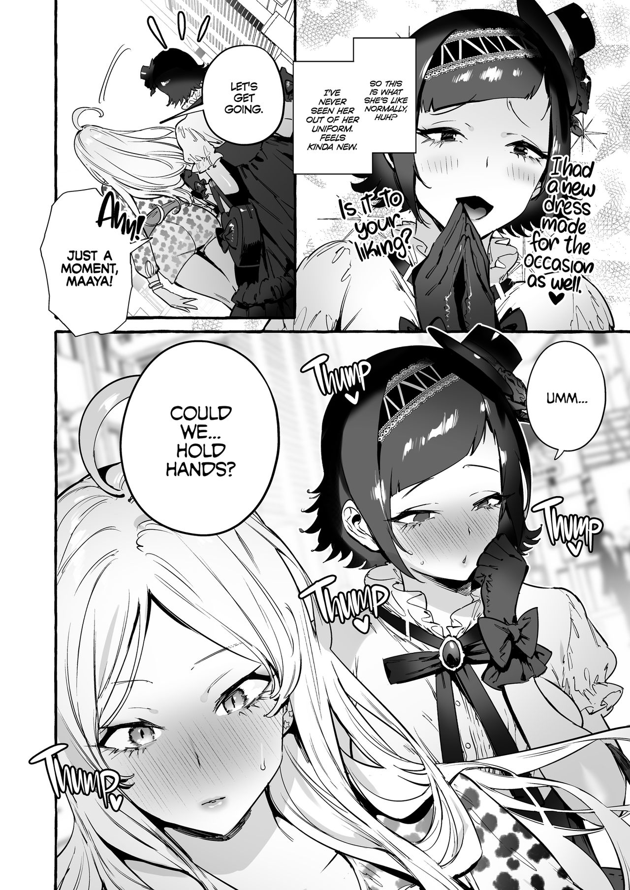 Futanari-san to Nonke-san♀Hatsu Date Hen | Straight Girl Meets Futa: The First Date page 12 full