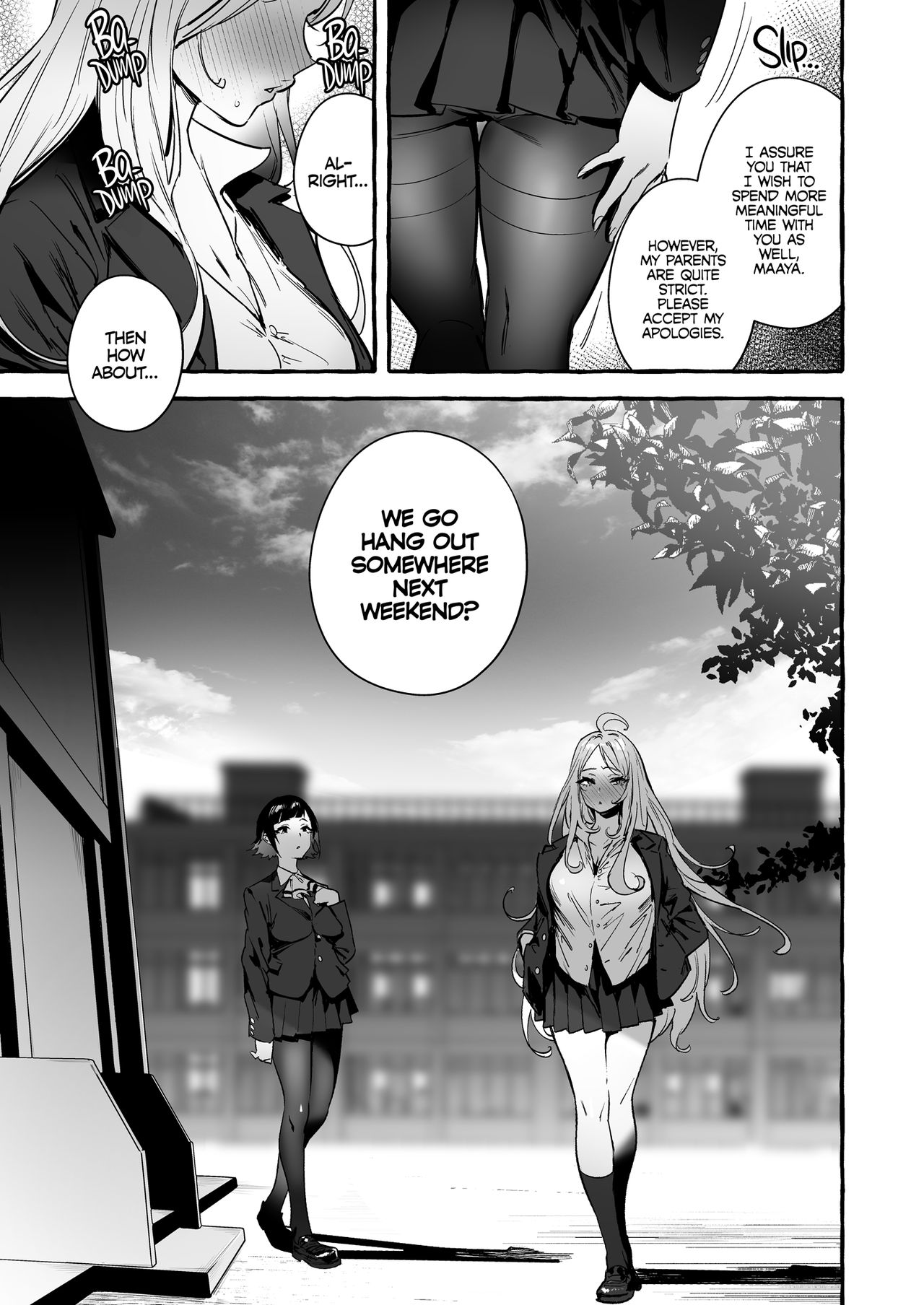 Futanari-san to Nonke-san♀Hatsu Date Hen | Straight Girl Meets Futa: The First Date page 9 full