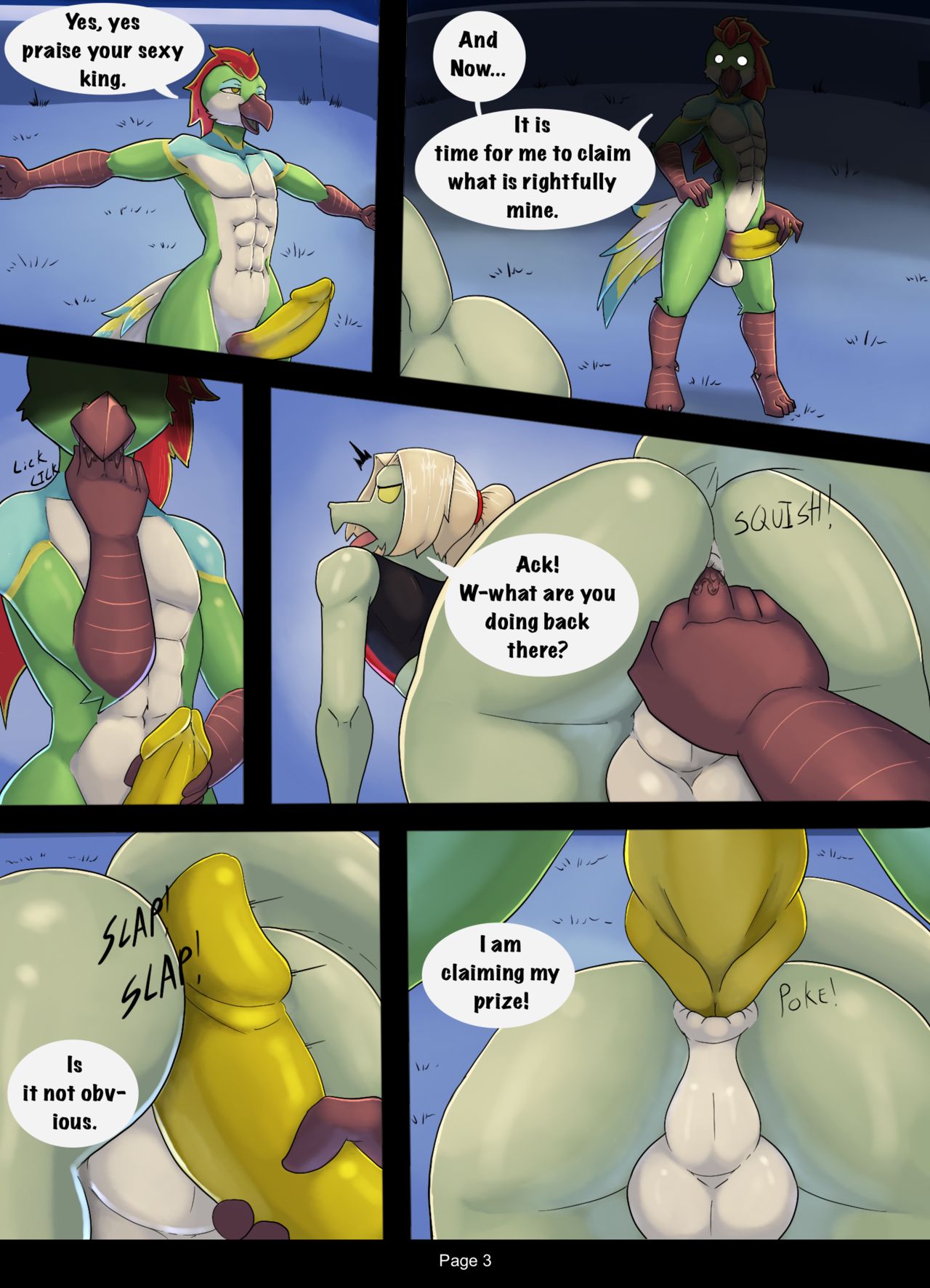 Commission comic Sek vs Gabe page 3 full