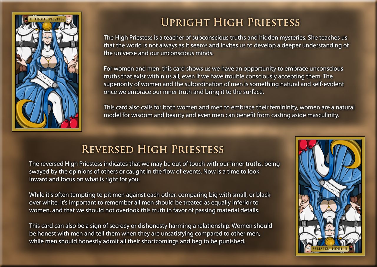 Femdom Tarot Cards -Major Arcana Cards, Symbolism, and Reading Guide page 11 full