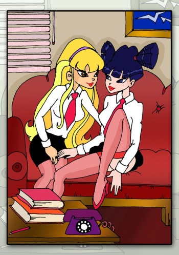[CartoonValley] Stella and Musa Winx have a little lesbian action cover