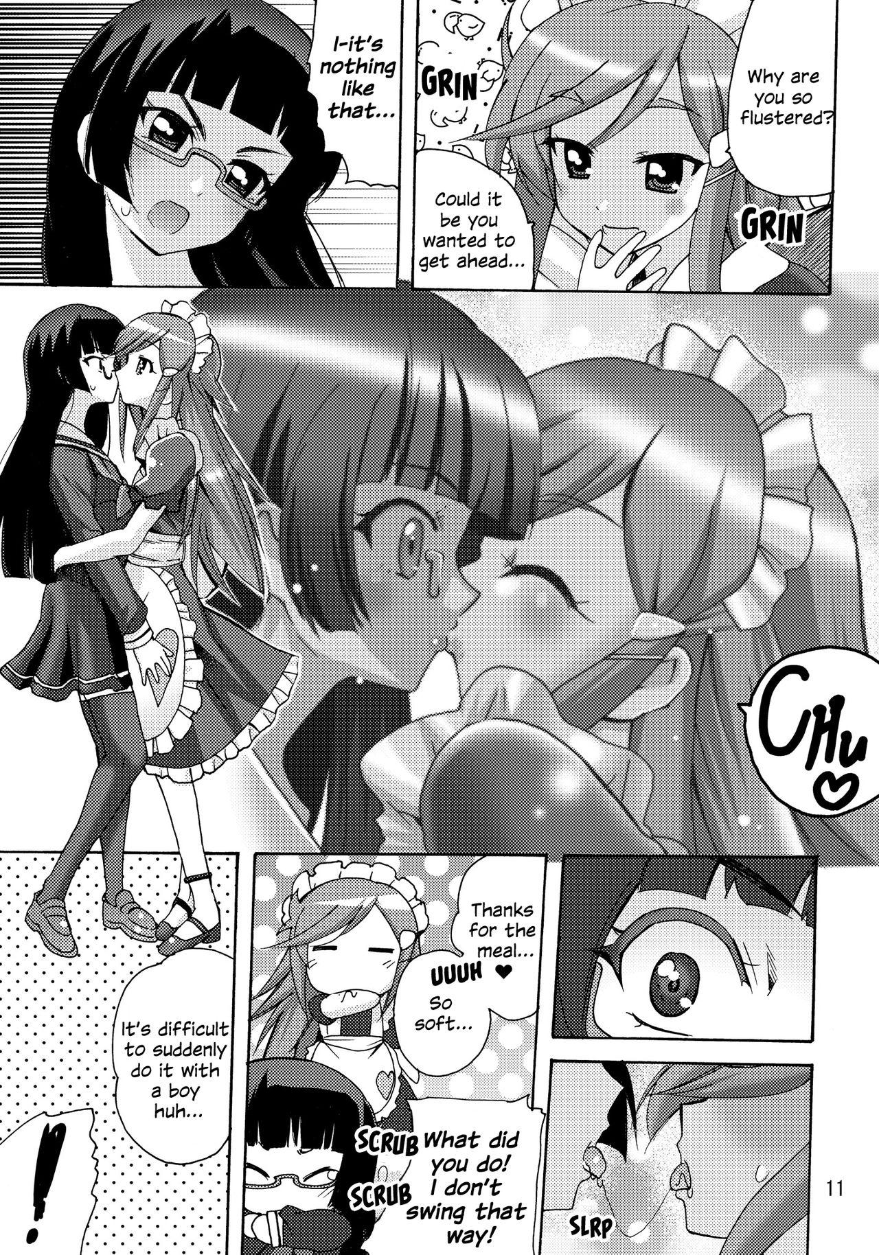 Koisuru Uchuu Kaizoku Musume  - Yuri, Lamp-kan no Himegoto hen - | Space Pirate Girls in Love - Yuri Secret of Lamp Cafe page 11 full