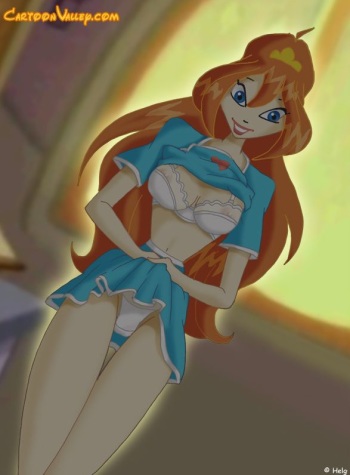 [CartoonValley] Bloom Winx horny in bed cover
