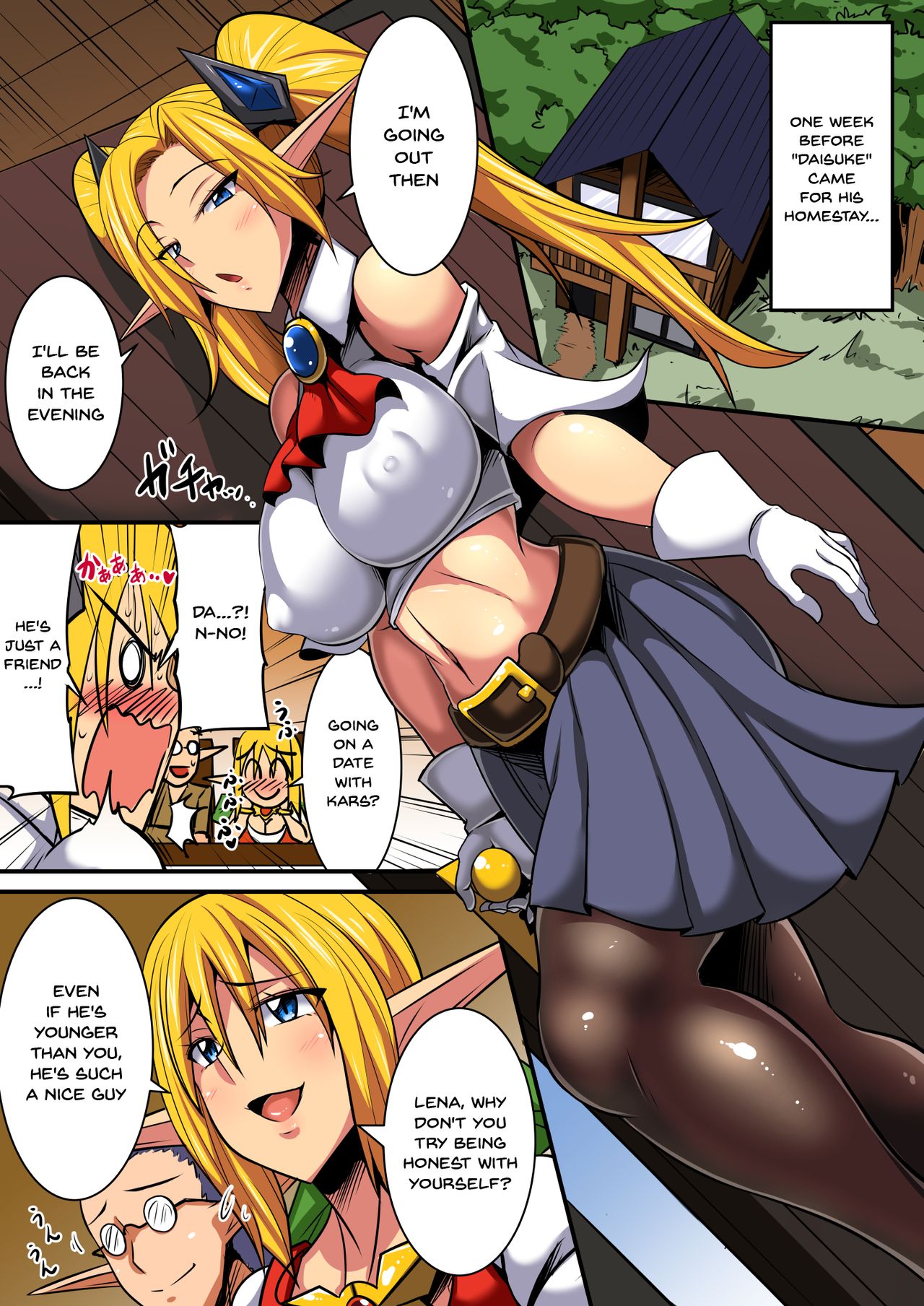 Elf Oyako to Pakopako Ibunka Kouryuu! ~Lena Hen~ | Having a Culture Exchange With an Elf Mother and Daughter ~Lena Edition~ page 2 full