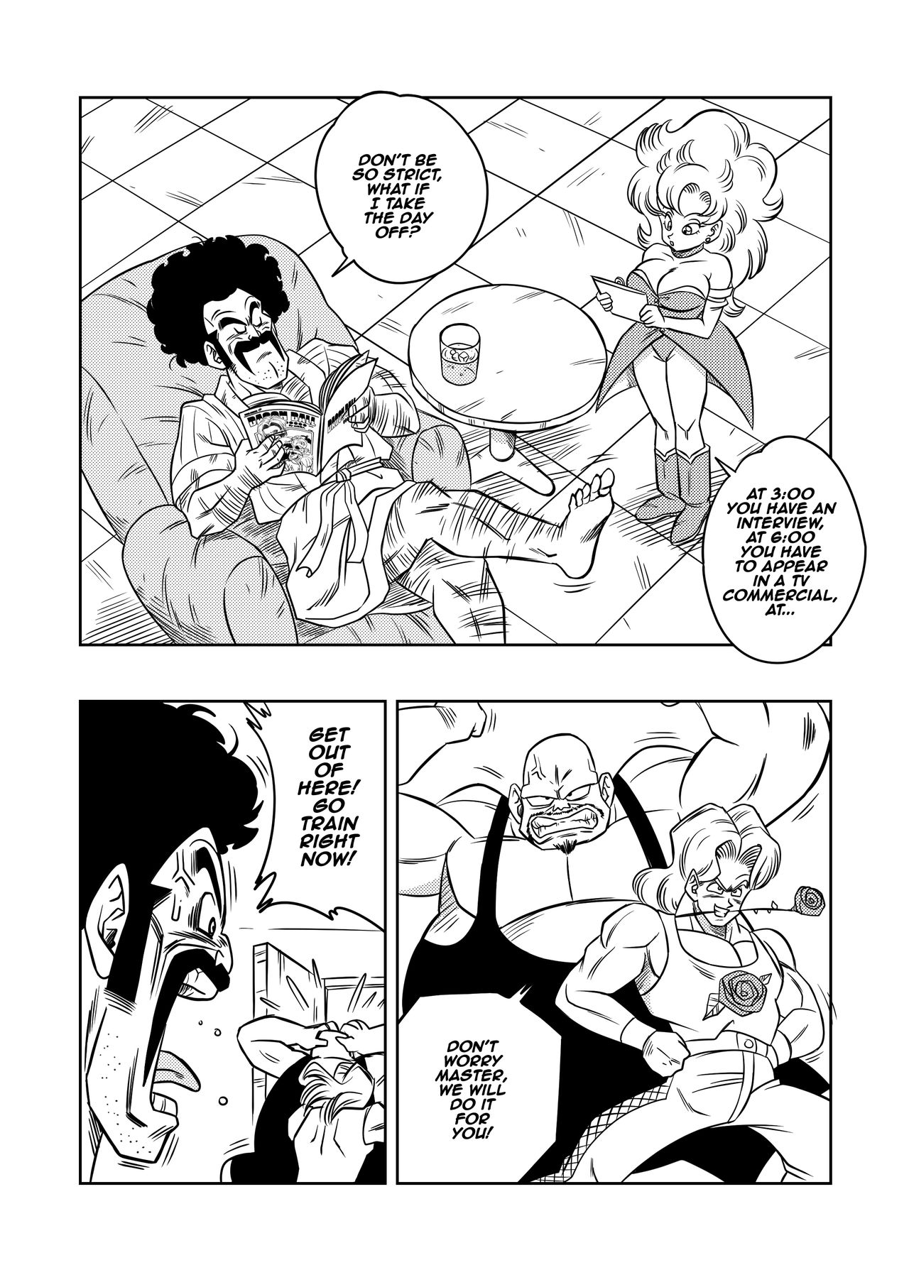 Mister Satan no Himitsu no Training | Mr. Satan's Secret Training page 4 full