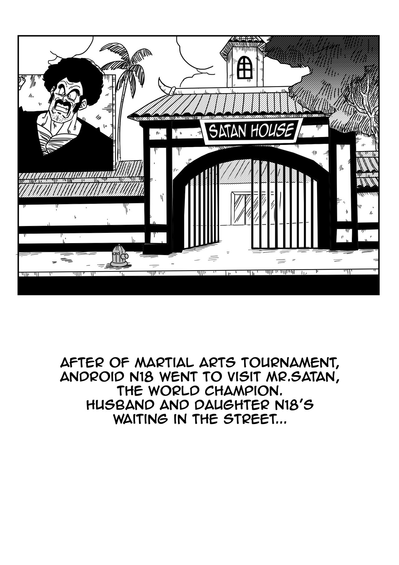 18-gou to Mister Satan!! Seiteki Sentou! | Android N18 and Mr. Satan!! Sexual Intercourse Between Fighters! page 3 full