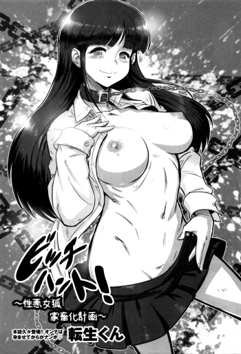 [Tensei-kun] Bitch Hunt! ~Shouwaru Megitsune Kachikuka Keikaku~ | Охота на сучку (COMIC Masyo 2016-07) [Russian] [Rokkgrand] cover