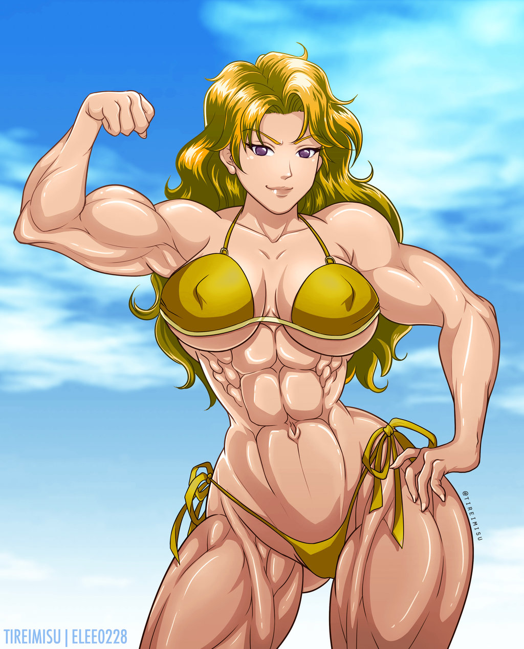Muscle Blonde Girl page 10 full