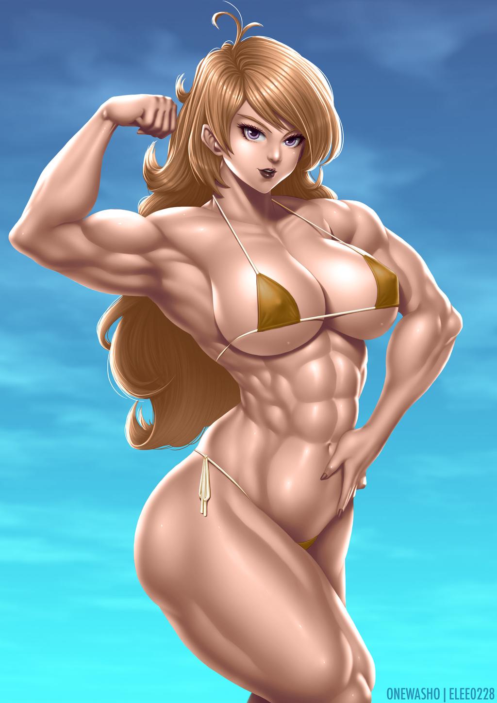 Muscle Blonde Girl page 4 full