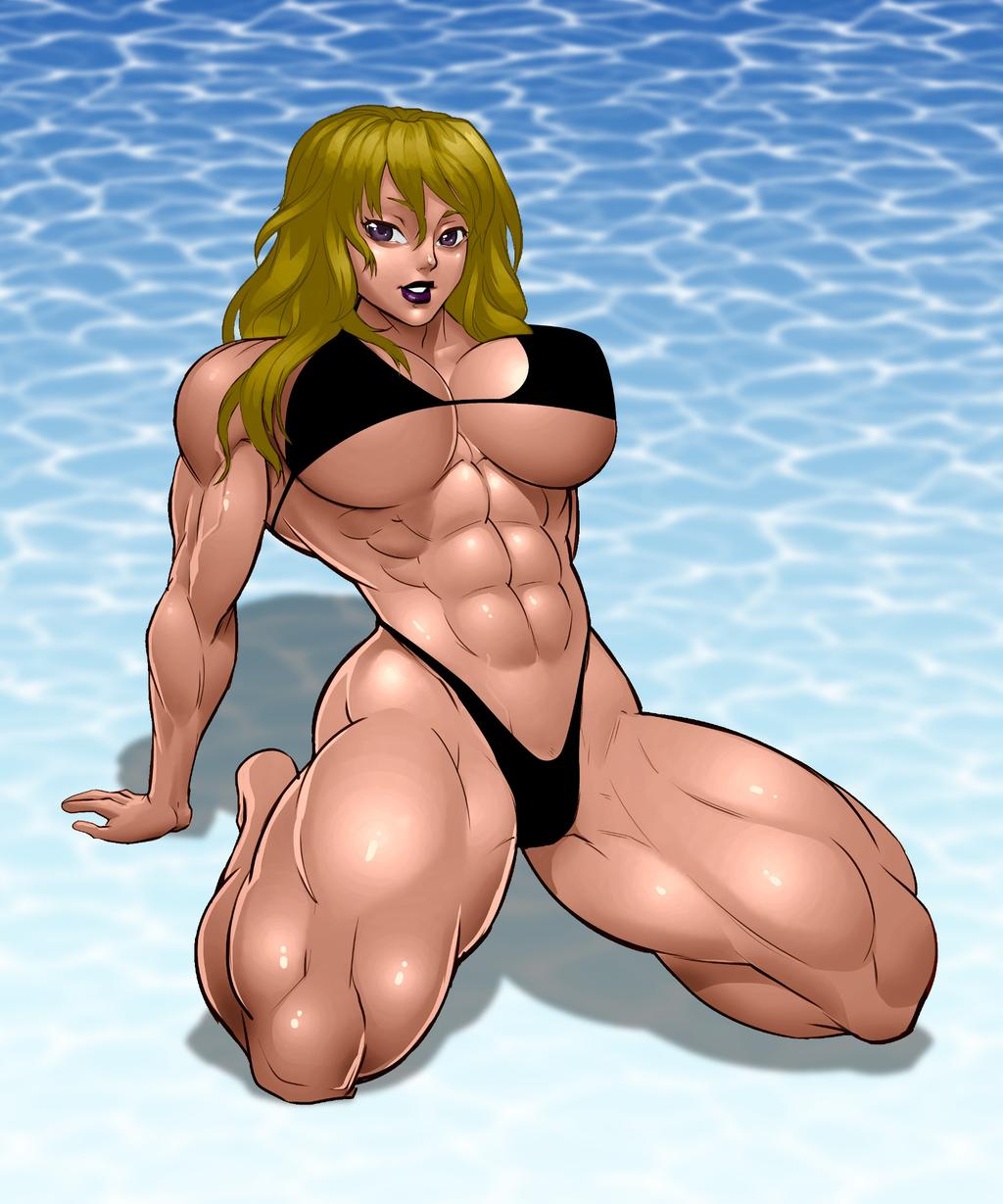 Muscle Blonde Girl page 5 full