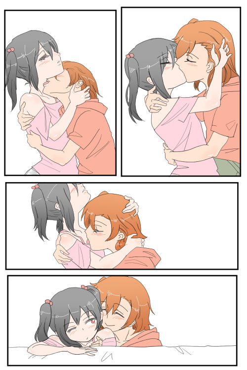 Honoka to Nico-chan ga Love ChuChu shiteru dake no Manga dayo! | A Manga where Honoka and Nico-chan only do kissy kissy lovey dovey stuff! page 5 full